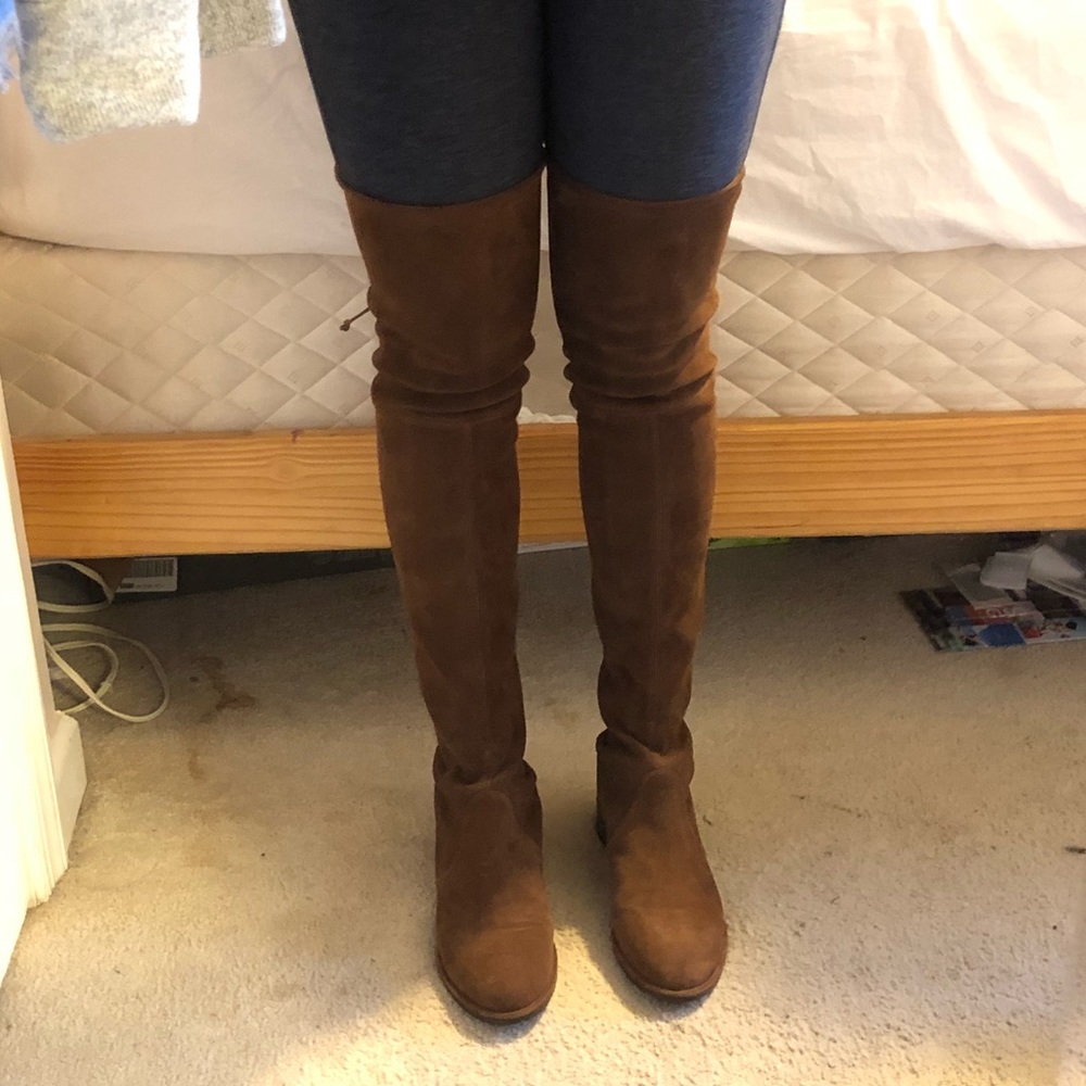 Stuart Weizman “Lowland” suede OTK / walnut /9.5